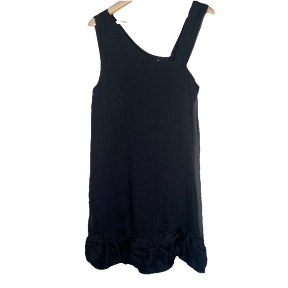 Alice + Olivia Dress 100% Silk Mini Medium Turqoise Black Party Coctail Designer - Picture 1 of 11